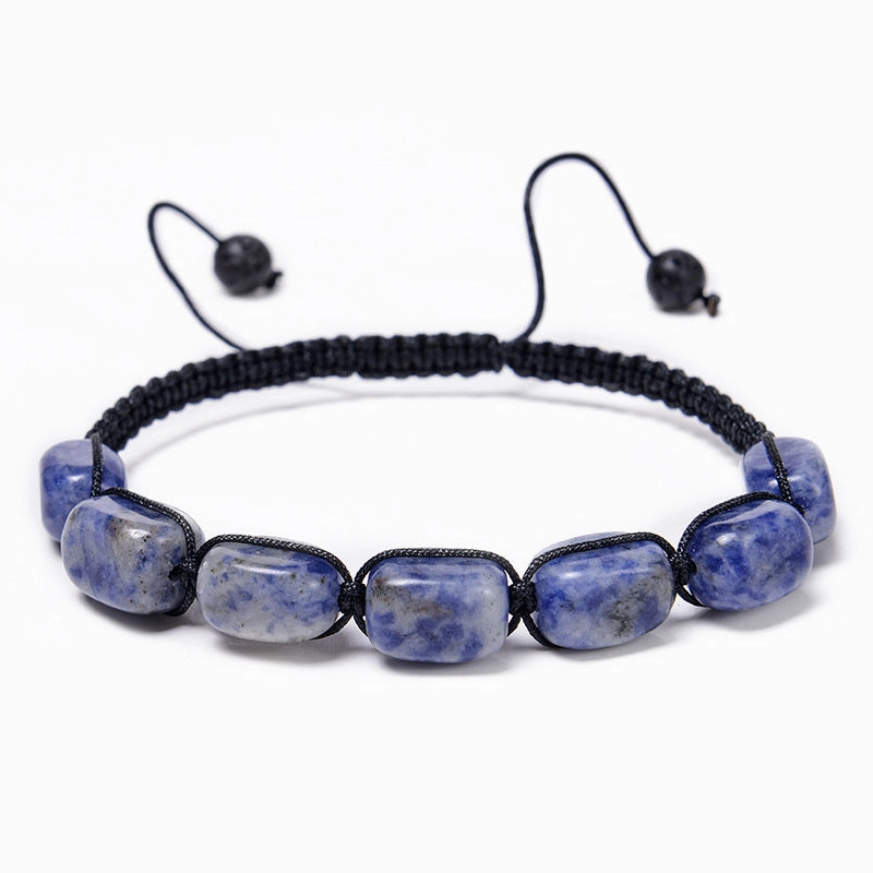 Wholesale Colorful Natural Stone Handwoven Tiger Eye Stone Agate Crystal Bracelets Yoga Bracelets