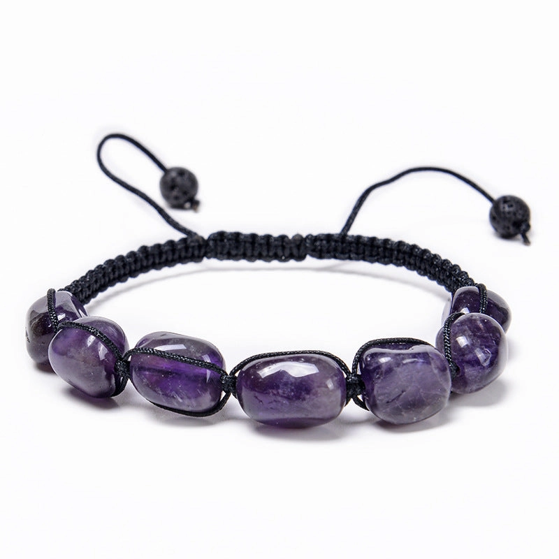 Wholesale Colorful Natural Stone Handwoven Tiger Eye Stone Agate Crystal Bracelets Yoga Bracelets