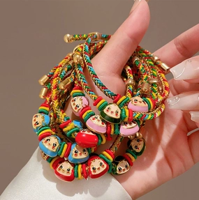 Wholesale Colorful Rope Braided Rice Dumpling Baby Ethnic Style Festival Bracelet