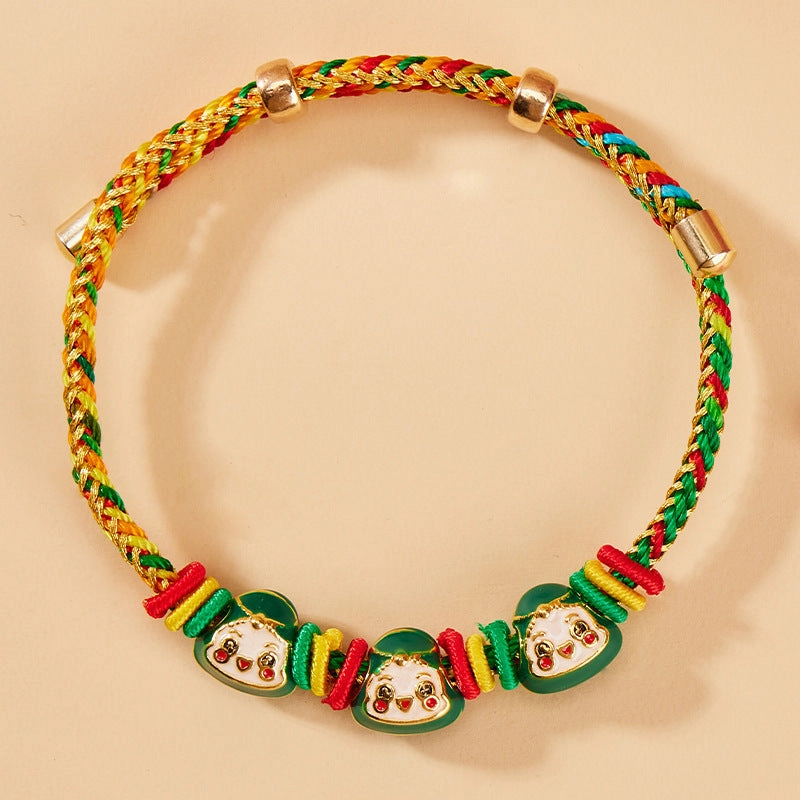 Wholesale Colorful Rope Braided Rice Dumpling Baby Ethnic Style Festival Bracelet