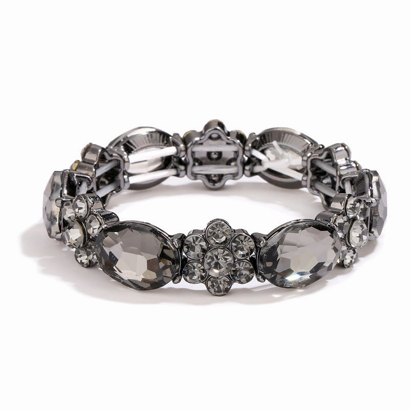 Wholesale Colorful Round Stone Crystal Bracelet