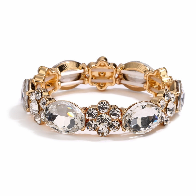 Wholesale Colorful Round Stone Crystal Bracelet