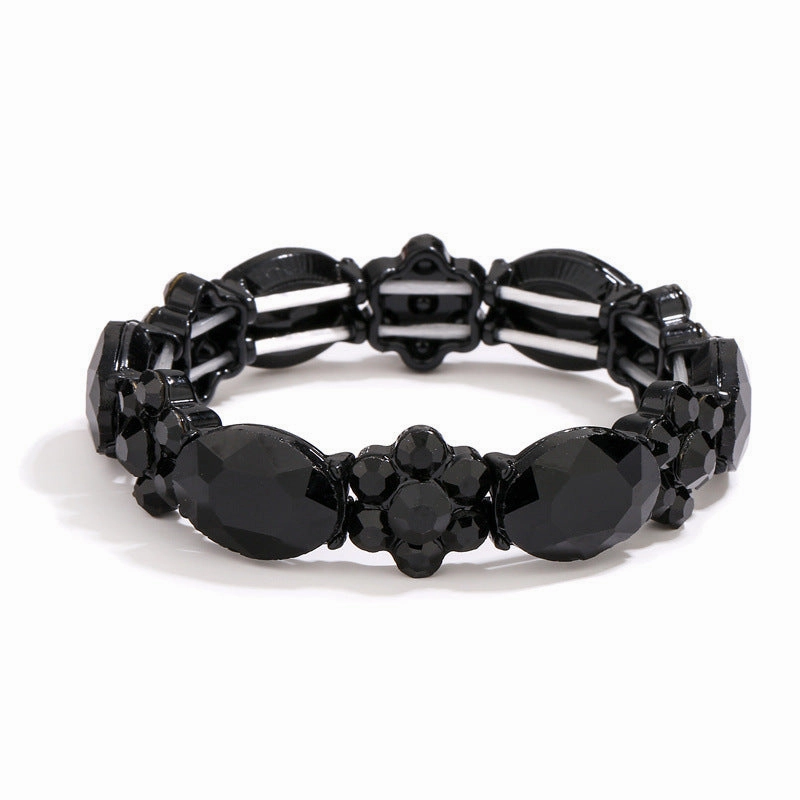 Wholesale Colorful Round Stone Crystal Bracelet