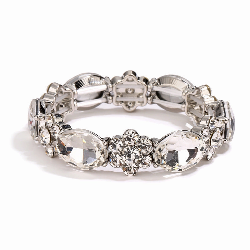 Wholesale Colorful Round Stone Crystal Bracelet