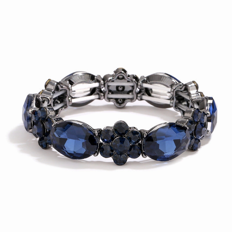 Wholesale Colorful Round Stone Crystal Bracelet