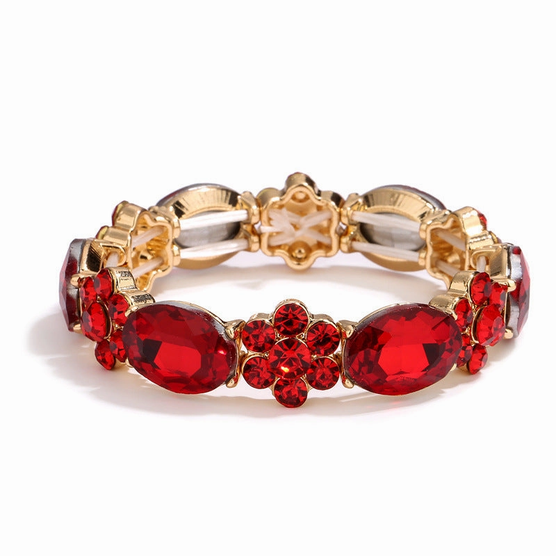 Wholesale Colorful Round Stone Crystal Bracelet