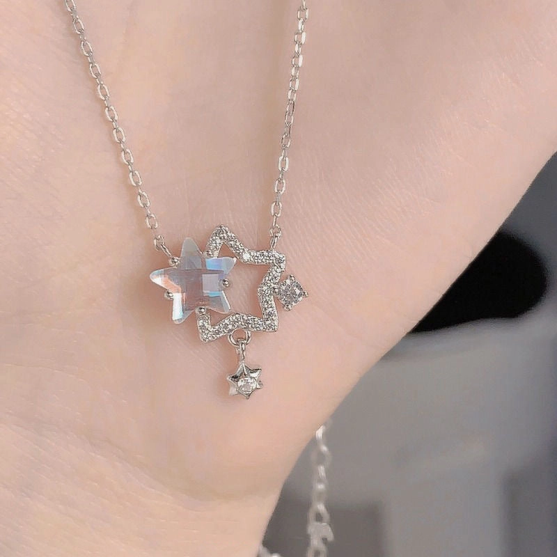 Wholesale Colorful star necklace clavicle chain