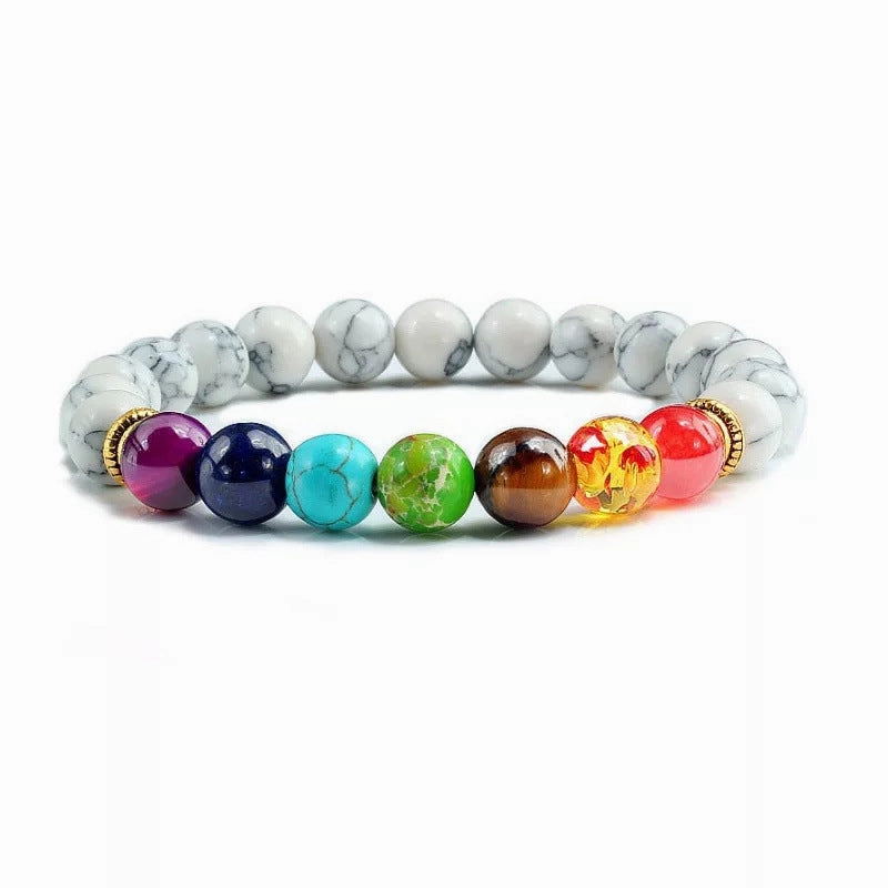 Wholesale Colorful Volcanic Stone Aromatherapy Beaded Bracelet