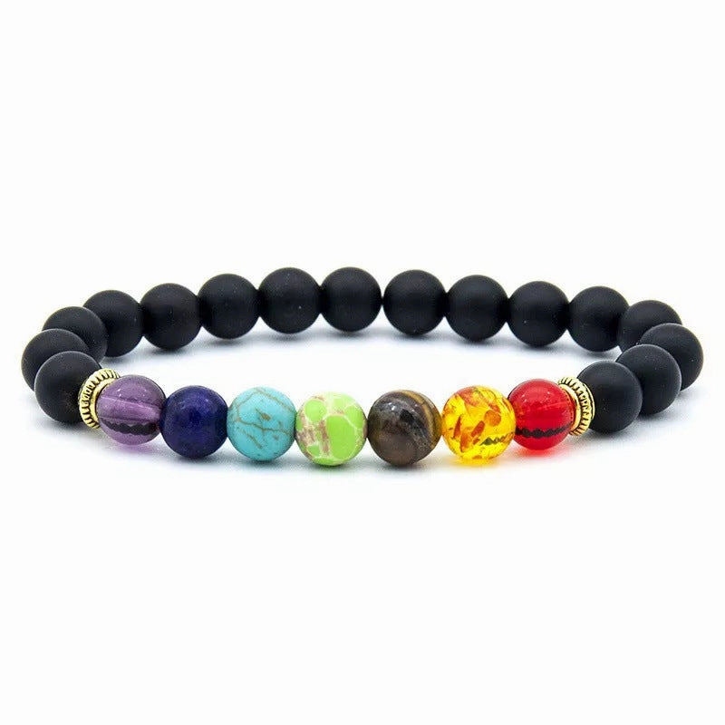 Wholesale Colorful Volcanic Stone Aromatherapy Beaded Bracelet