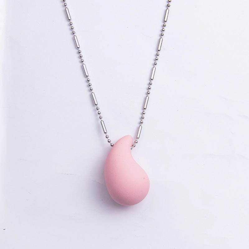 Wholesale Colorful Water Drop Large Acrylic Necklace