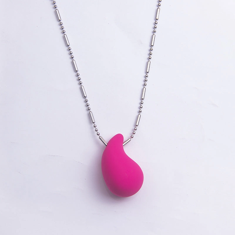 Wholesale Colorful Water Drop Large Acrylic Necklace