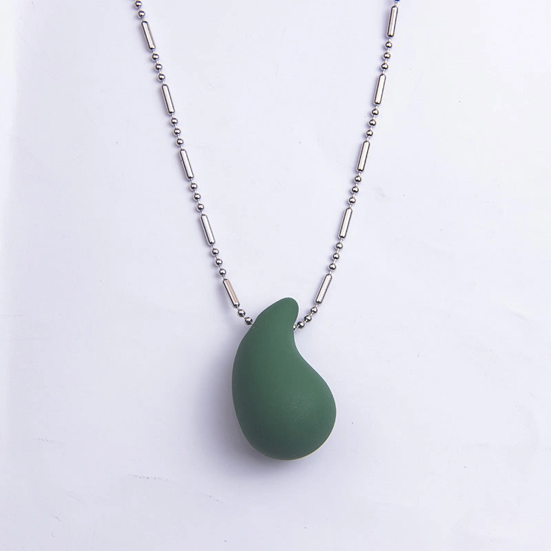 Wholesale Colorful Water Drop Large Acrylic Necklace