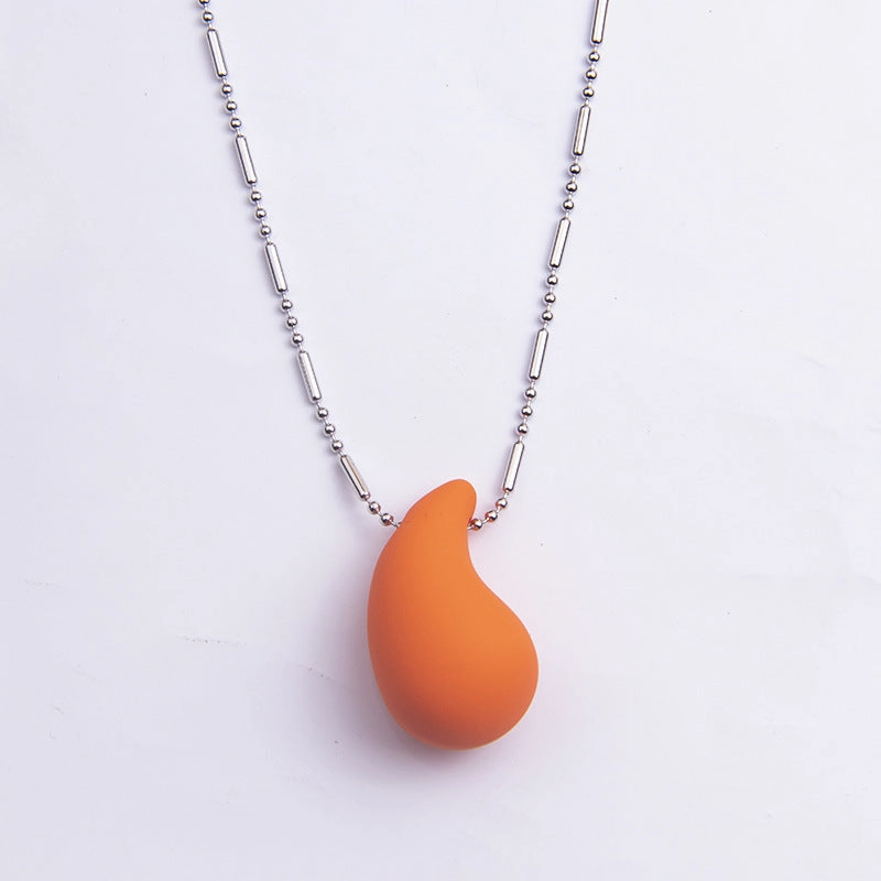 Wholesale Colorful Water Drop Large Acrylic Necklace