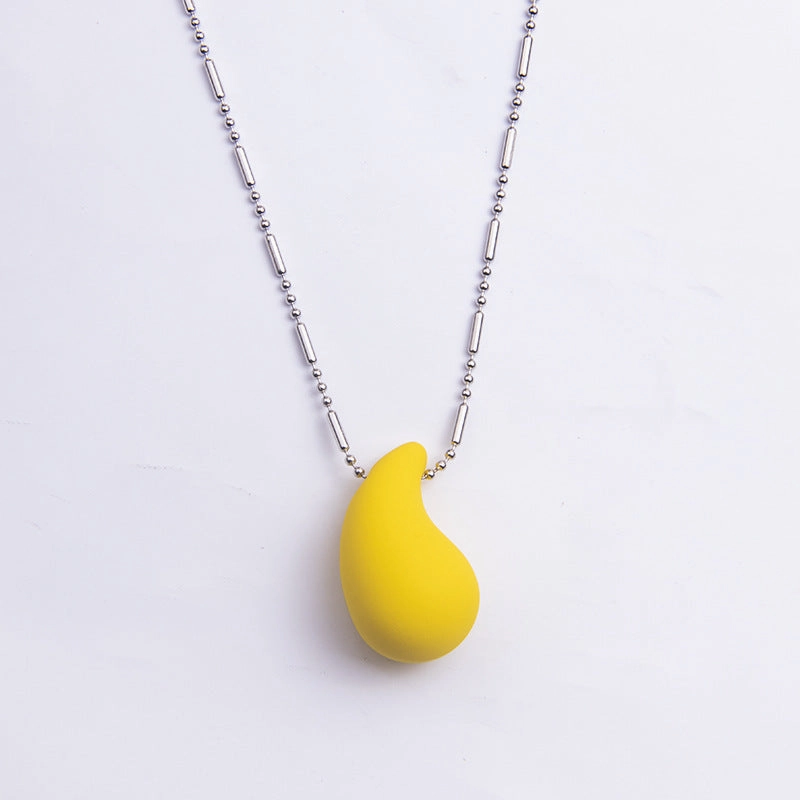 Wholesale Colorful Water Drop Large Acrylic Necklace