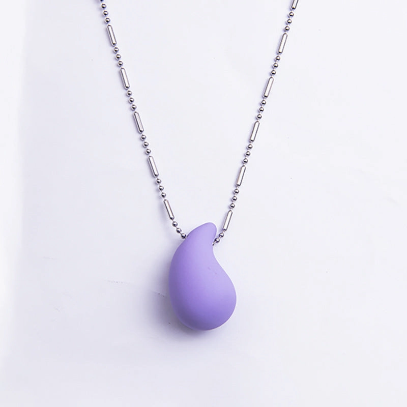 Wholesale Colorful Water Drop Large Acrylic Necklace