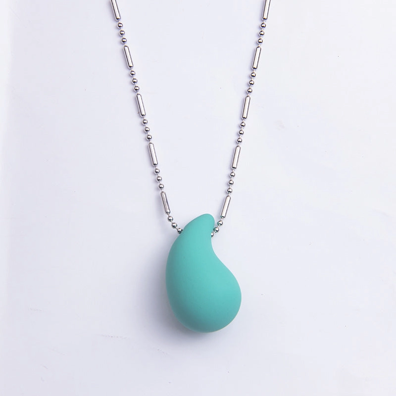 Wholesale Colorful Water Drop Large Acrylic Necklace
