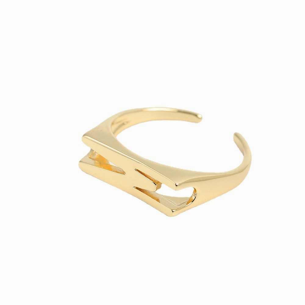 Wholesale Copper 26 Letter Open Ring
