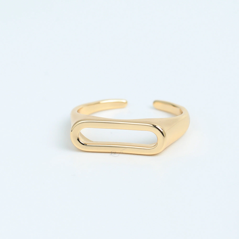 Wholesale Copper 26 Letter Open Ring