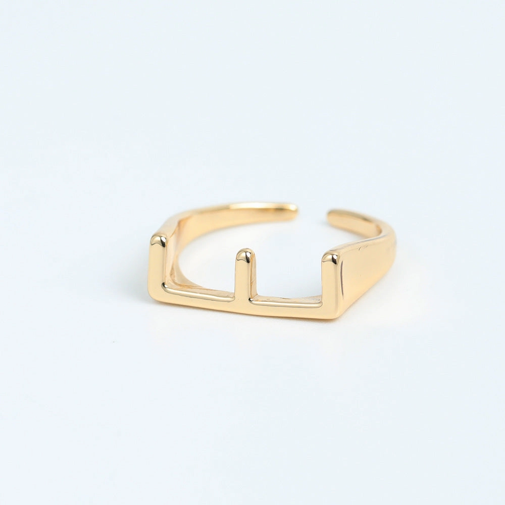 Wholesale Copper 26 Letter Open Ring