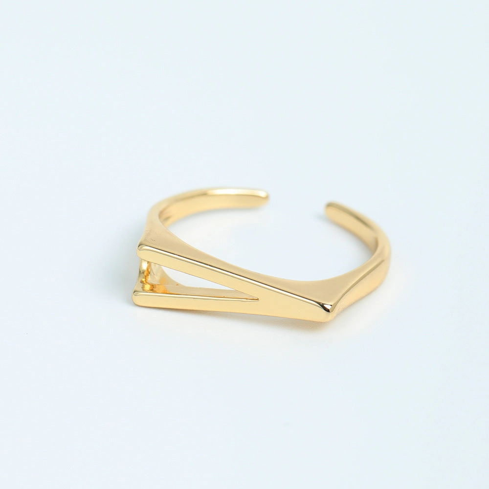 Wholesale Copper 26 Letter Open Ring