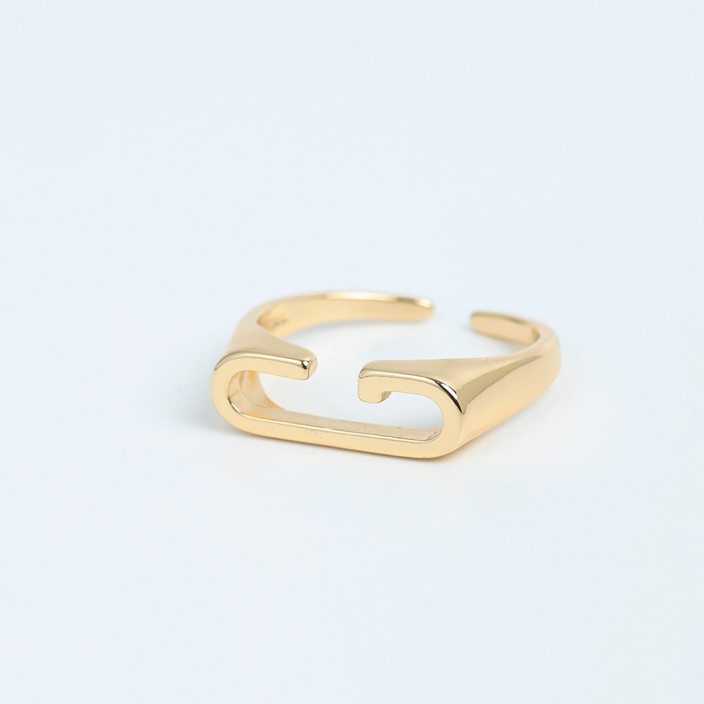 Wholesale Copper 26 Letter Open Ring