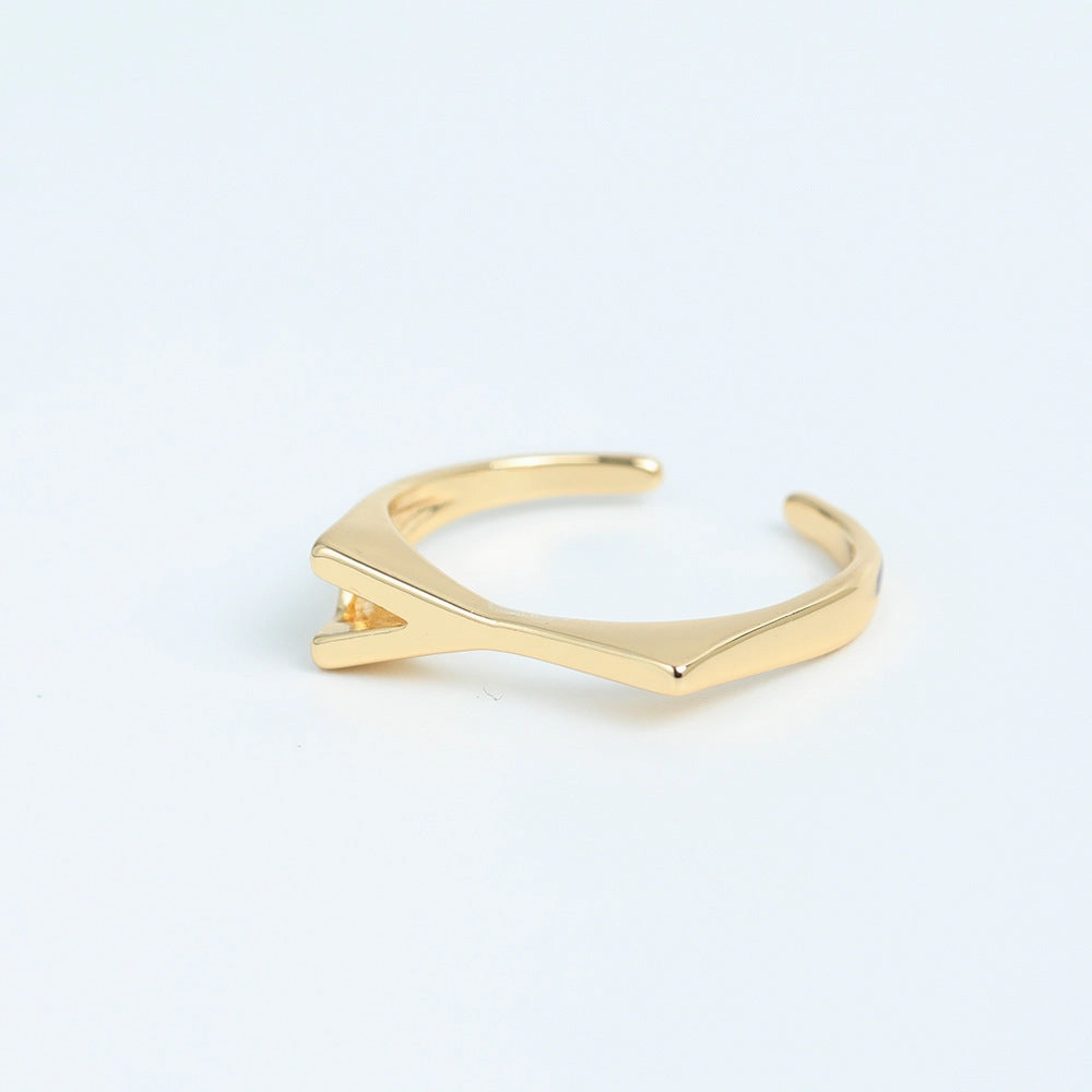 Wholesale Copper 26 Letter Open Ring