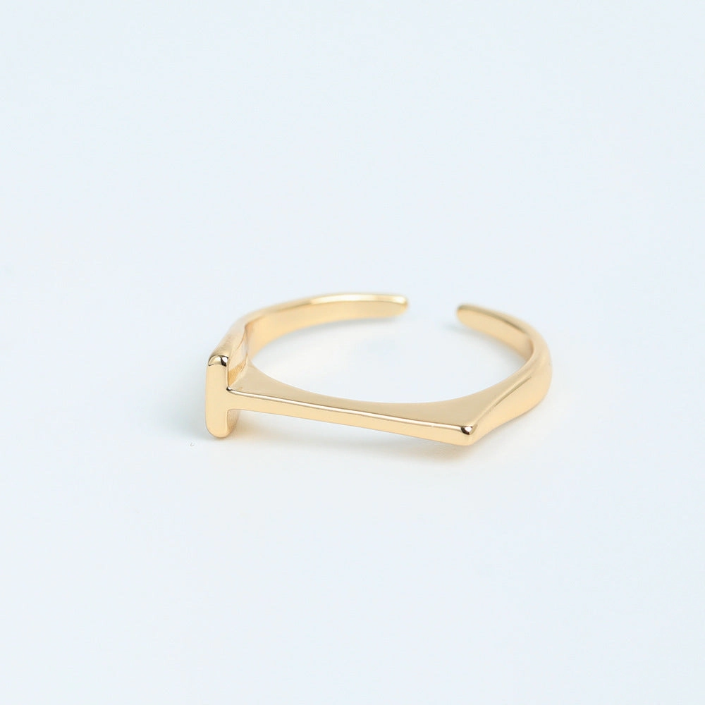 Wholesale Copper 26 Letter Open Ring