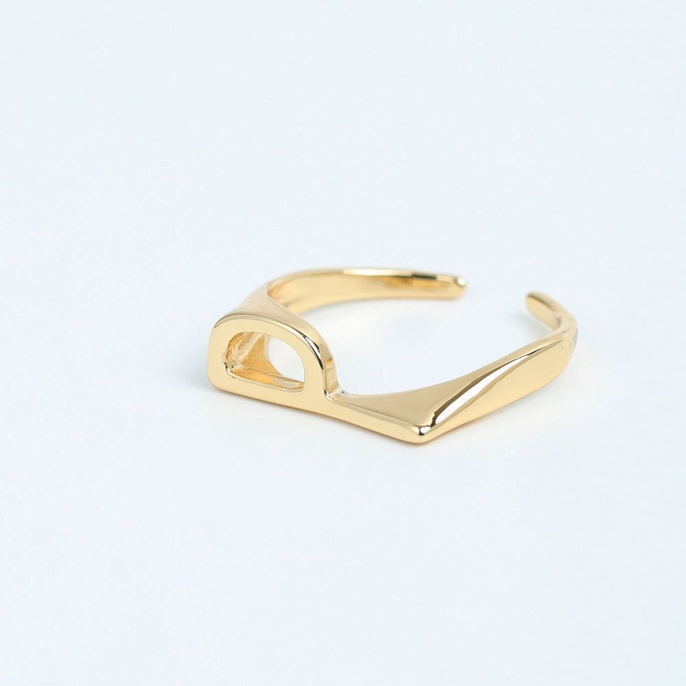 Wholesale Copper 26 Letter Open Ring