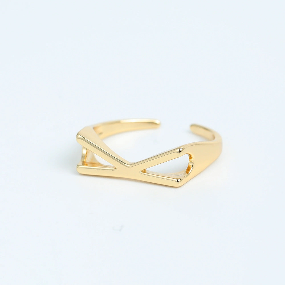 Wholesale Copper 26 Letter Open Ring