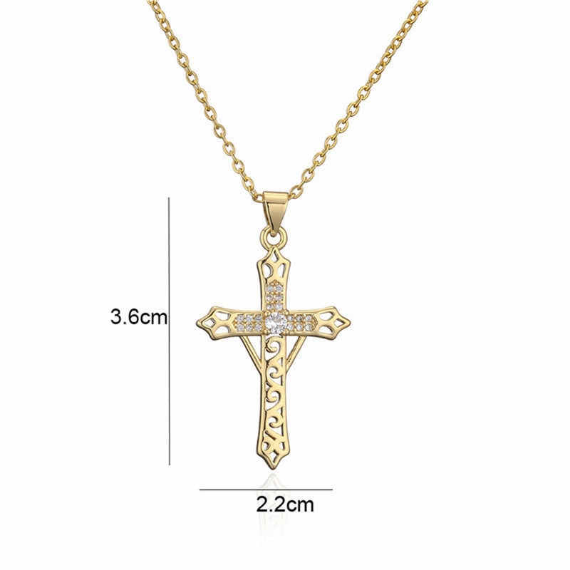 Wholesale Copper Cross Pendant Necklace