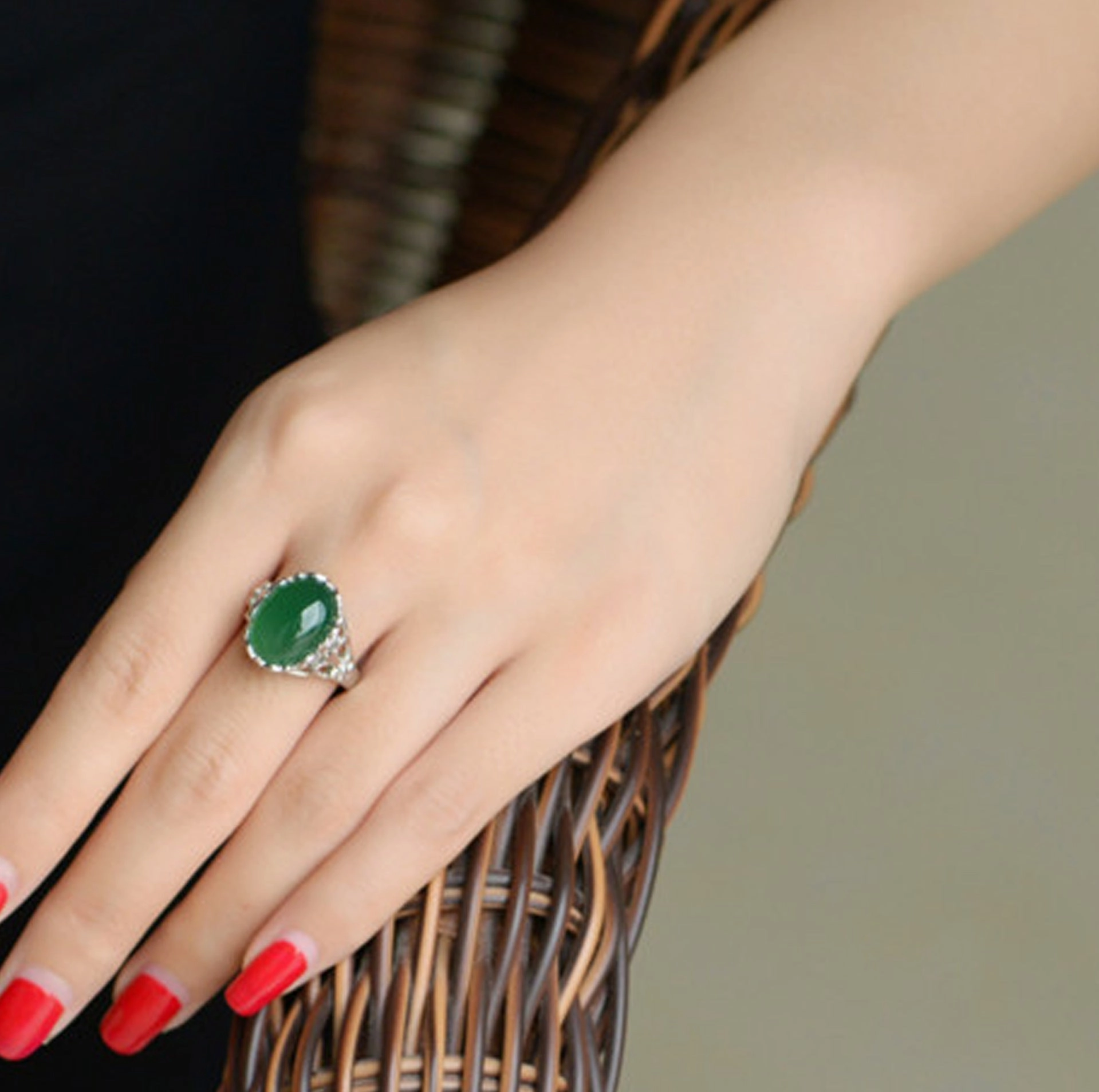 Wholesale Copper Emerald Rings