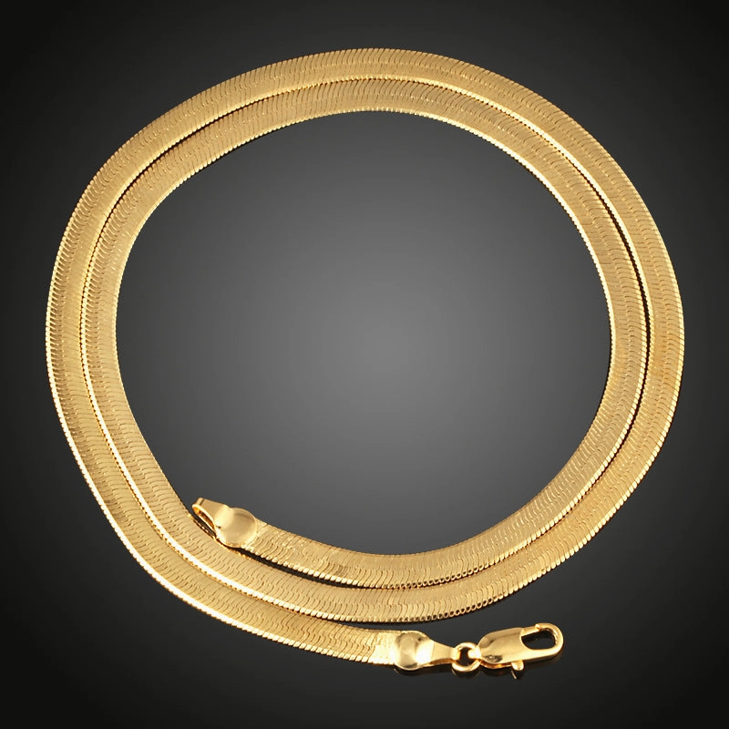 Wholesale Copper Exaggerated Flat Snake Necklace