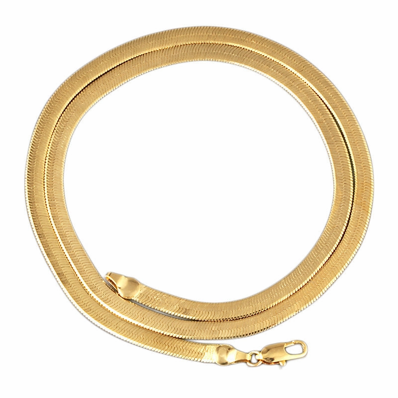 Wholesale Copper Exaggerated Flat Snake Necklace