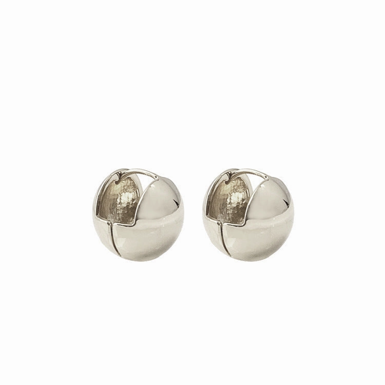 Wholesale Copper gold-plated spherical simple and fashionable Earrings