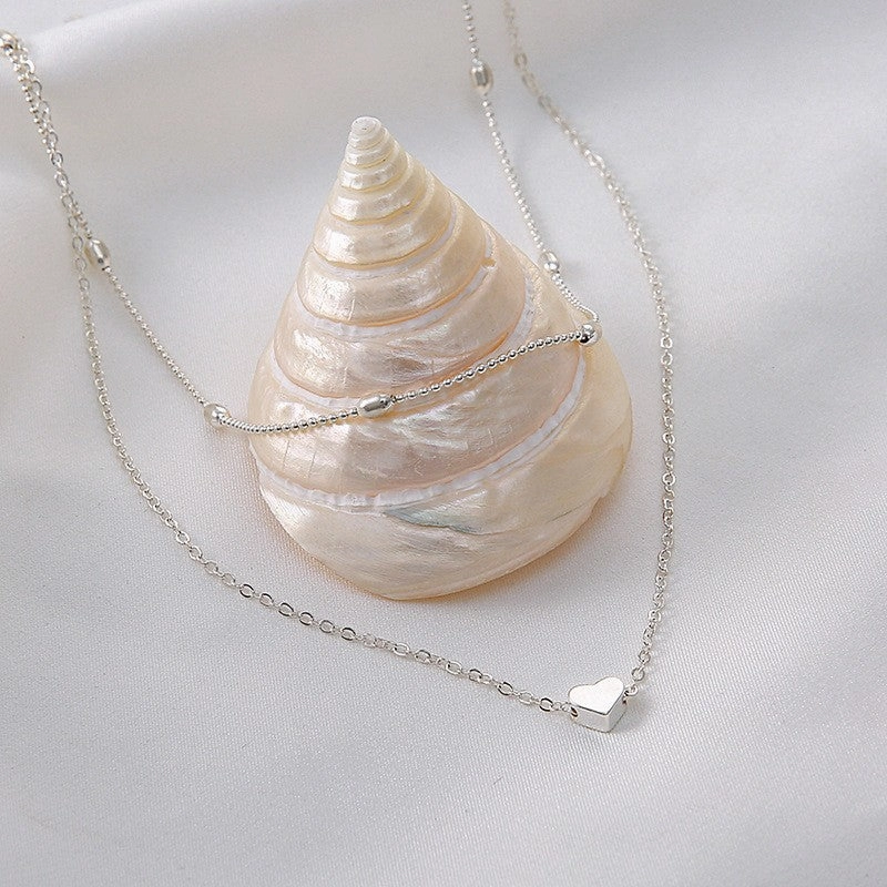 Wholesale Copper Heart Multi-layer Clavicle Necklace