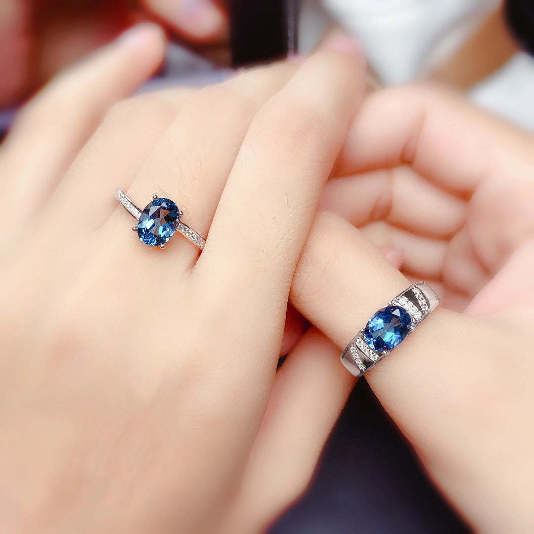 Wholesale Copper Simulated Sapphire Rings