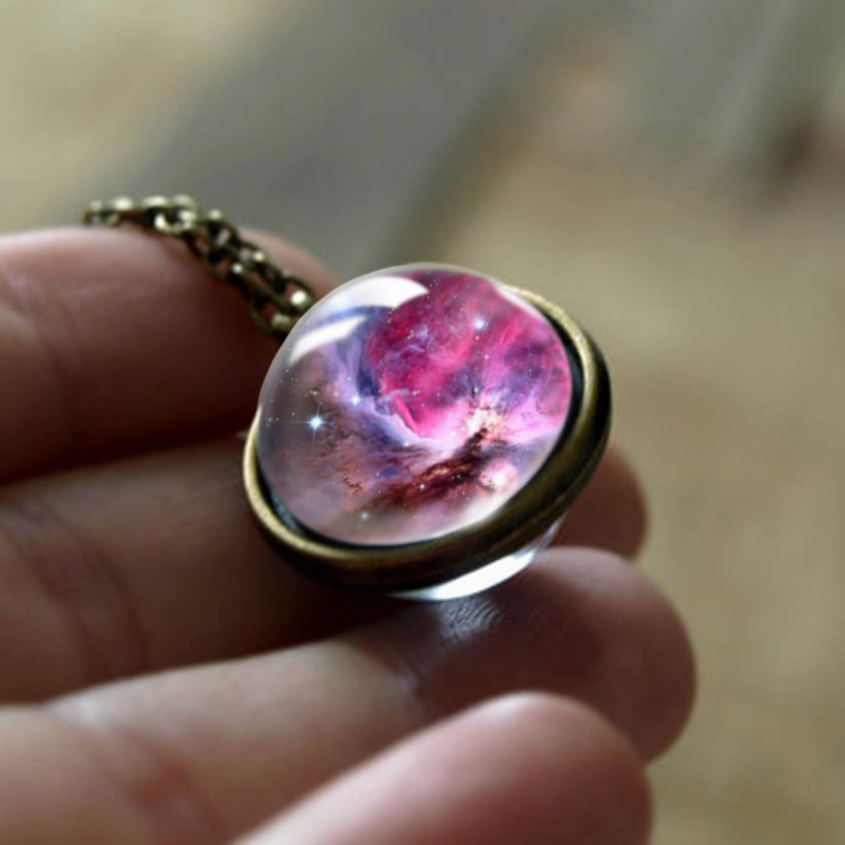 Wholesale Cosmic Glass Necklaces