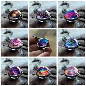 Wholesale Cosmic Glass Necklaces