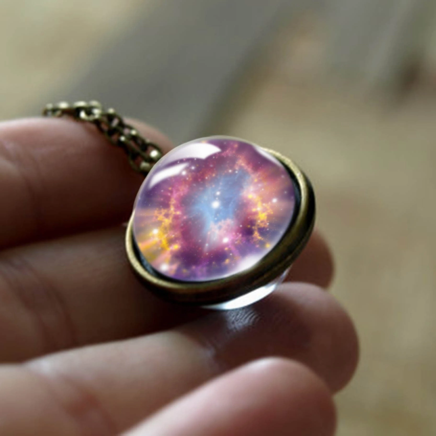 Wholesale Cosmic Glass Necklaces