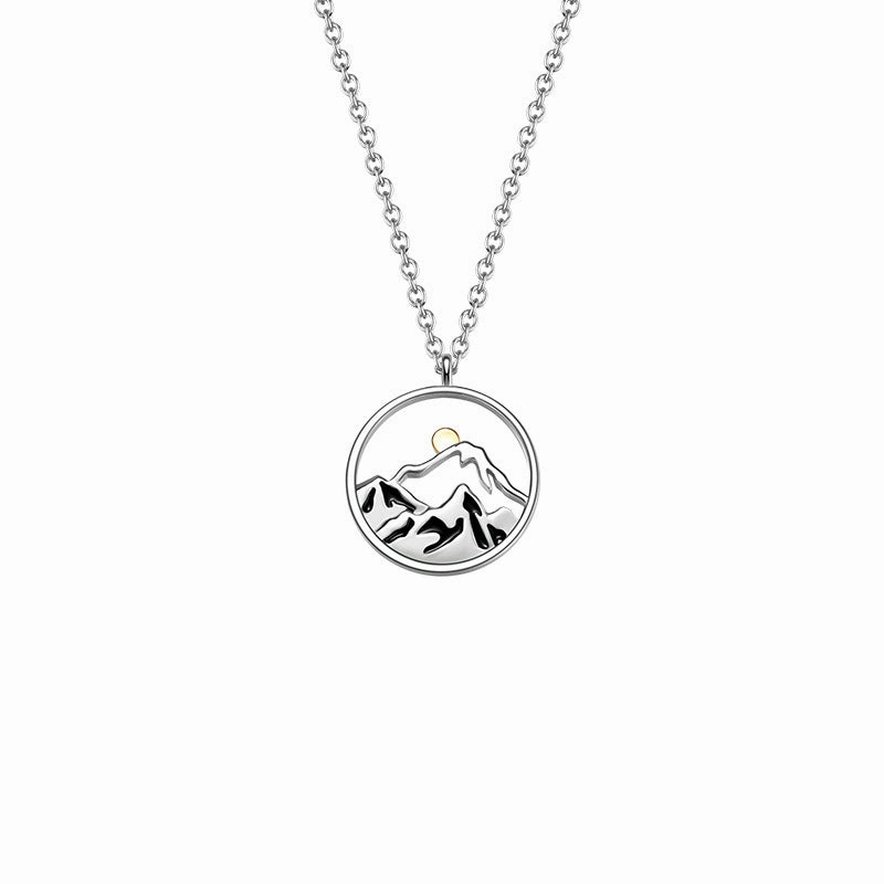 Wholesale Couples Fashion Small Fresh Dripping Gum Mountain Alliance Sea Oath Necklace