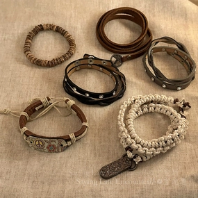 Wholesale Cowhide Woven Bohemian Style Bracelet