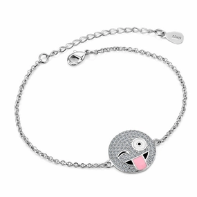 Wholesale Creative Adjustable Smiley Face Cartoon Bracelet