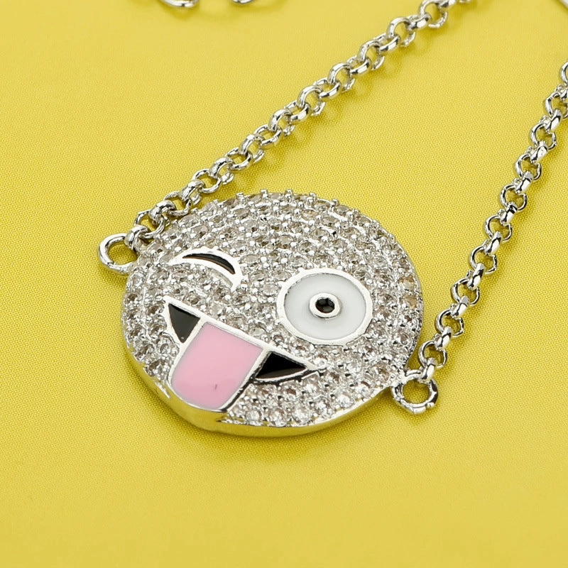 Wholesale Creative Adjustable Smiley Face Cartoon Bracelet