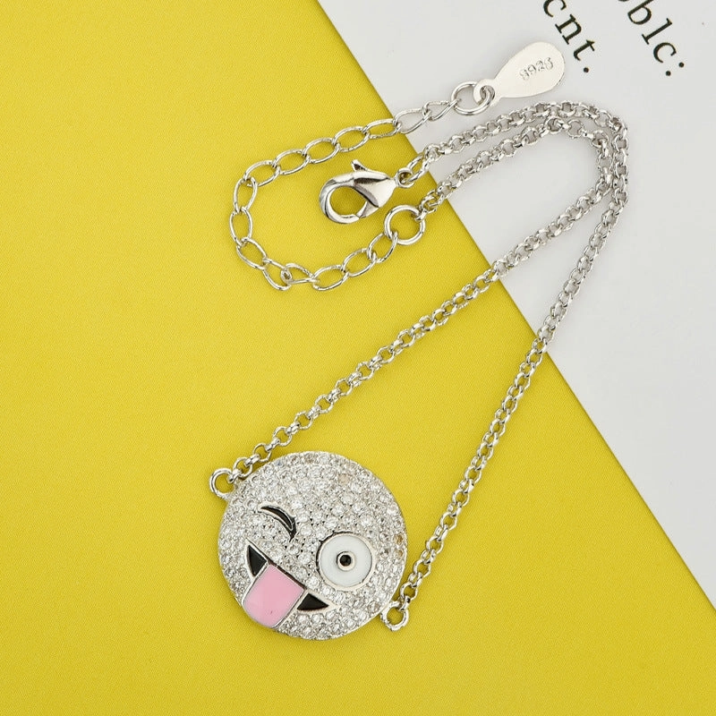 Wholesale Creative Adjustable Smiley Face Cartoon Bracelet