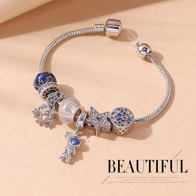 Wholesale Creative DIY Blue Astronaut Series Bracelet