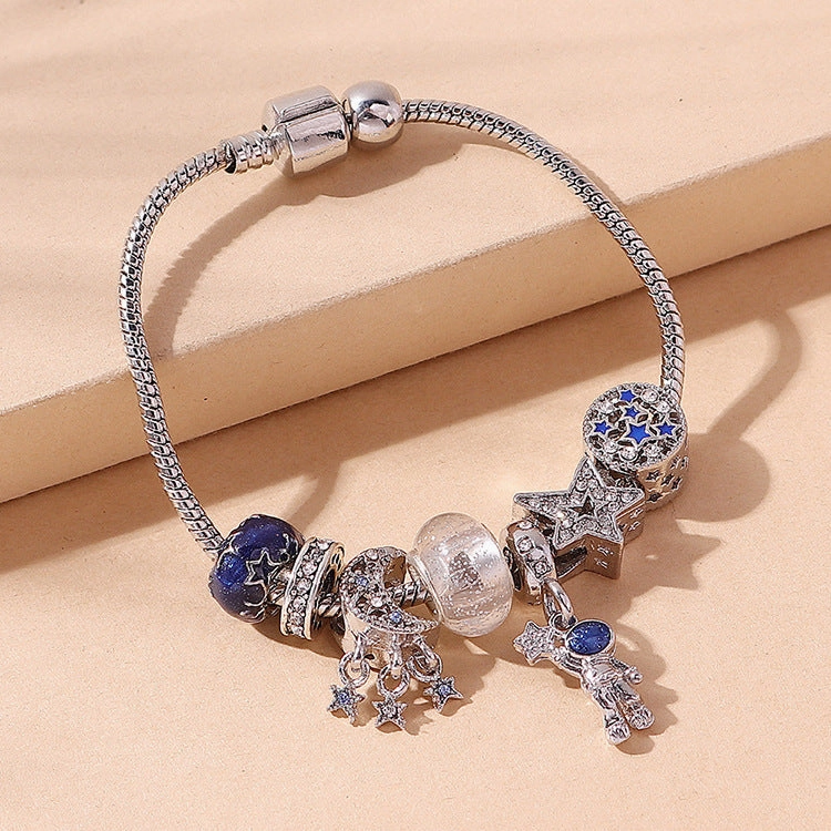 Wholesale Creative DIY Blue Astronaut Series Bracelet