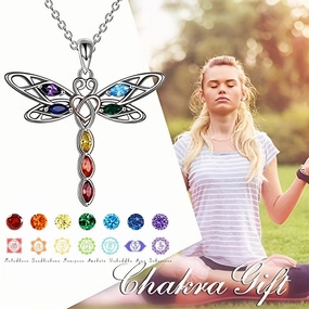 Wholesale creative Dragonfly two-color accessories pendant simple diamond jewelry clavicle chain jewelry