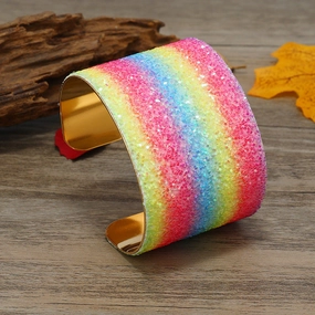 Wholesale Creative Glitter Gradient Color Brilliant Bracelet
