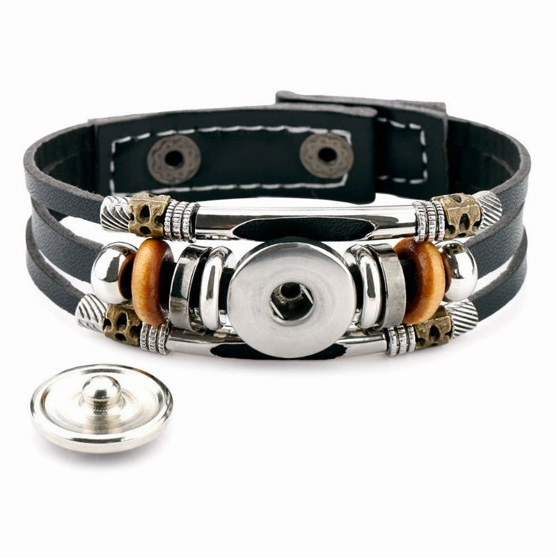 Wholesale Creative Leather Multi Layer Handmade Leather Bracelet