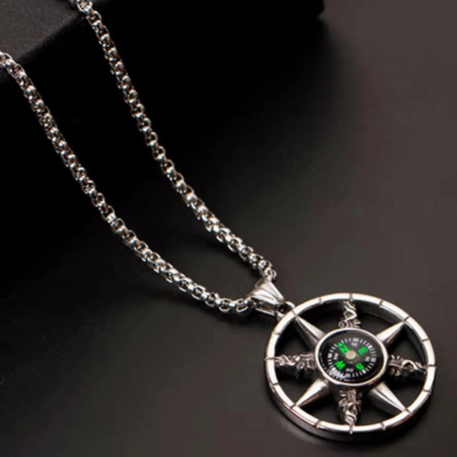 Wholesale Creative Maple Leaf Tags Men's Pendant Necklace